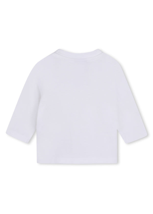 BOSS Kids Set cardigan con zip, pantaloni e maglia in cotone biologico - Ashleigh blue