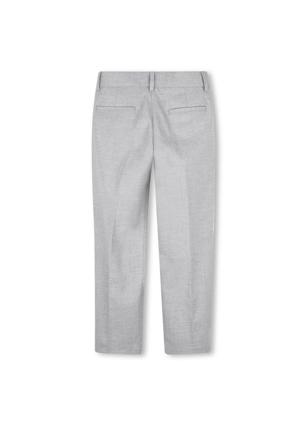 BOSS Kids Pantaloni eleganti in twill - Grigio