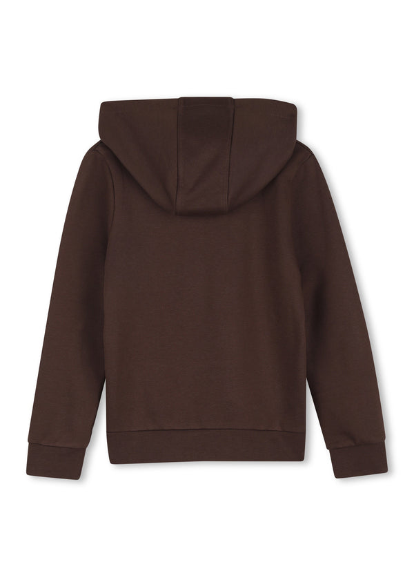 BOSS Kids Felpa con cappuccio e logo floccato - Bruno
