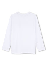 BOSS Kids Maglia a maniche lunghe con logo BOSS - Bianco