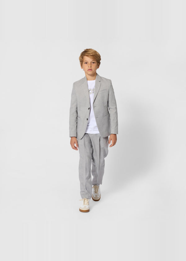 BOSS Kids Maglia a maniche lunghe con logo BOSS - Bianco