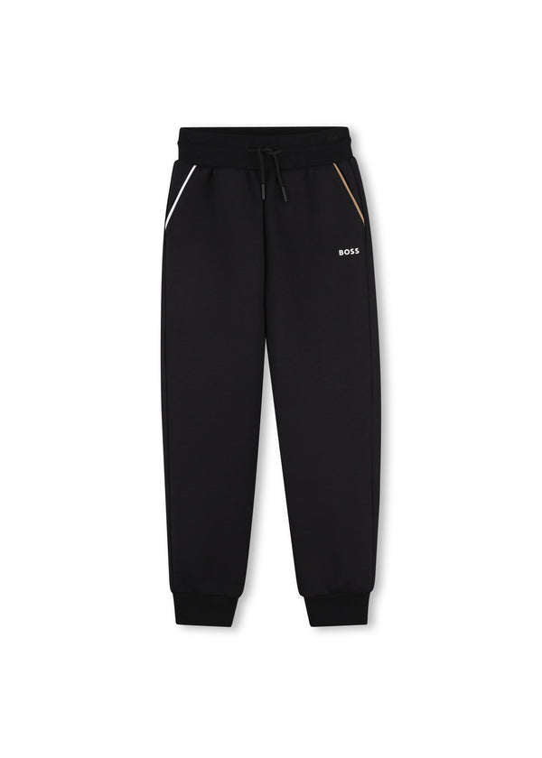 BOSS Kids Tuta con felpa con cappuccio e pantaloni - Nero