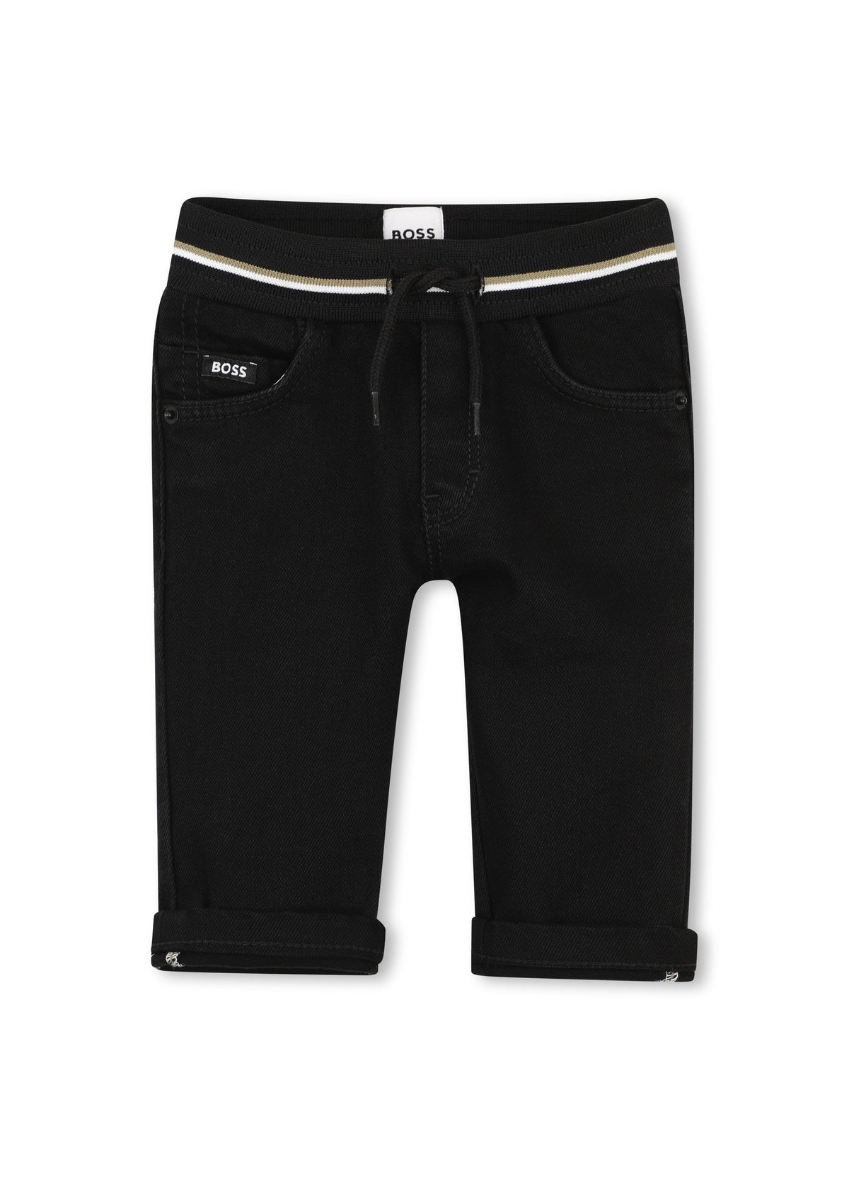 BOSS Kids Jeans neri con vita elasticizzata - Nero
