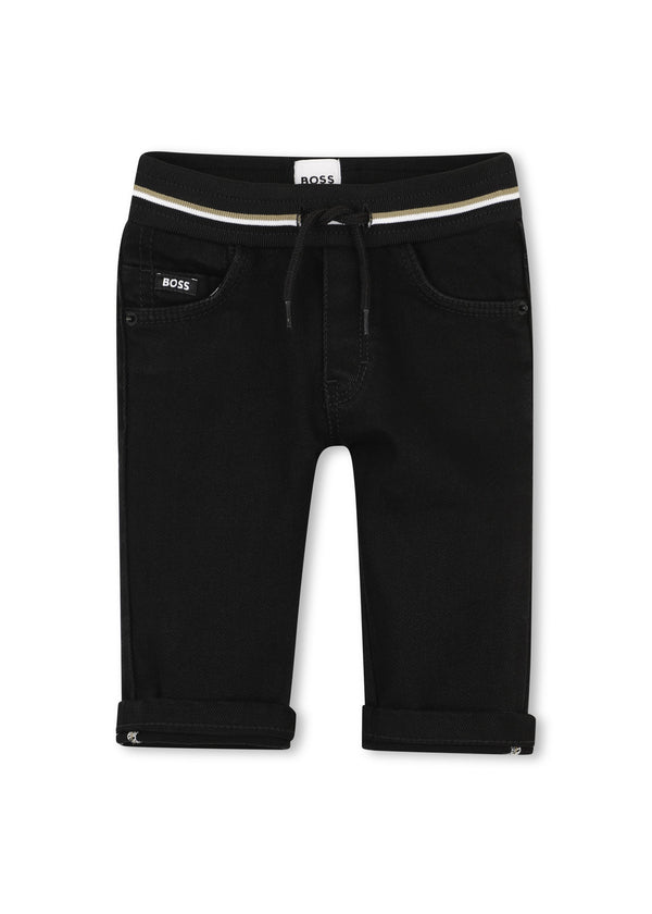 BOSS Kids Jeans neri con vita elasticizzata - Nero