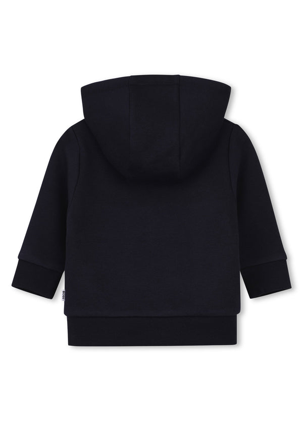 BOSS Kids Tuta con felpa con cappuccio e ricamo Double B - Marine
