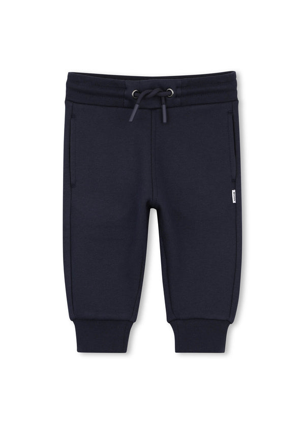 BOSS Kids Tuta con felpa con cappuccio e ricamo Double B - Marine