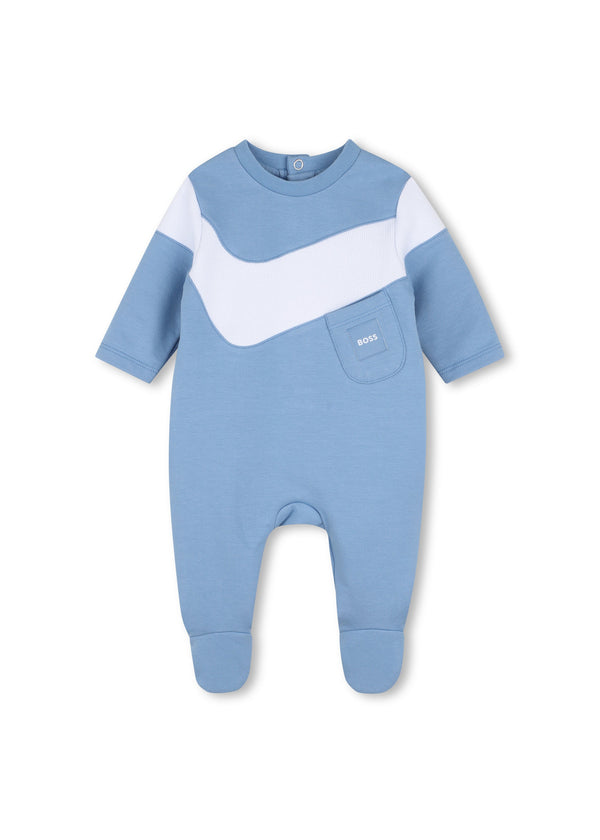 BOSS Kids Pigiama in felpa di cotone biologico - Ashleigh blue