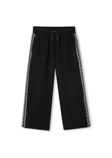 Michael Kors Kids Pantaloni jogging effetto pesca con bande logo MK - Nero