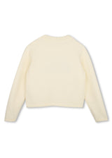 Michael Kors Kids Maglione con scritta Michael Kors ricamata - Crema