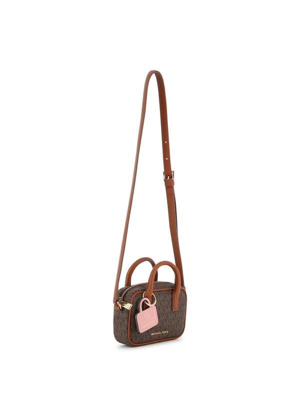 Michael Kors Kids Borsa a mano con monogramma e charm portachiavi - Bruno