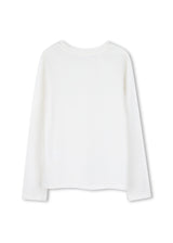 Michael Kors Kids Maglia a maniche lunghe in cotone biologico con stampa Michael Kors - Bianco sporco