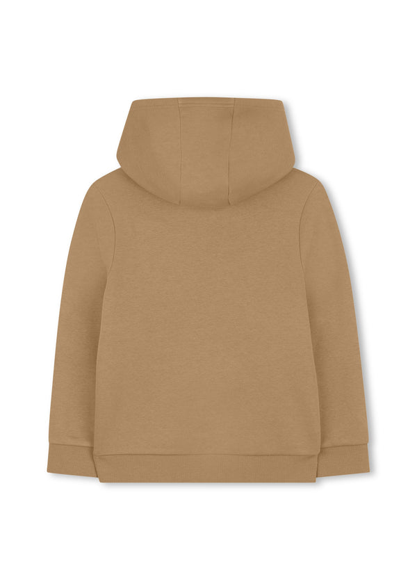 Timberland Kids Felpa con cappuccio e logo - Beige/nero