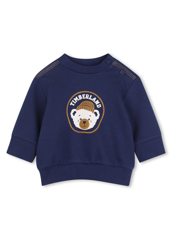 Timberland Kids Set felpa e pantaloni in velluto a coste - Blu medievale