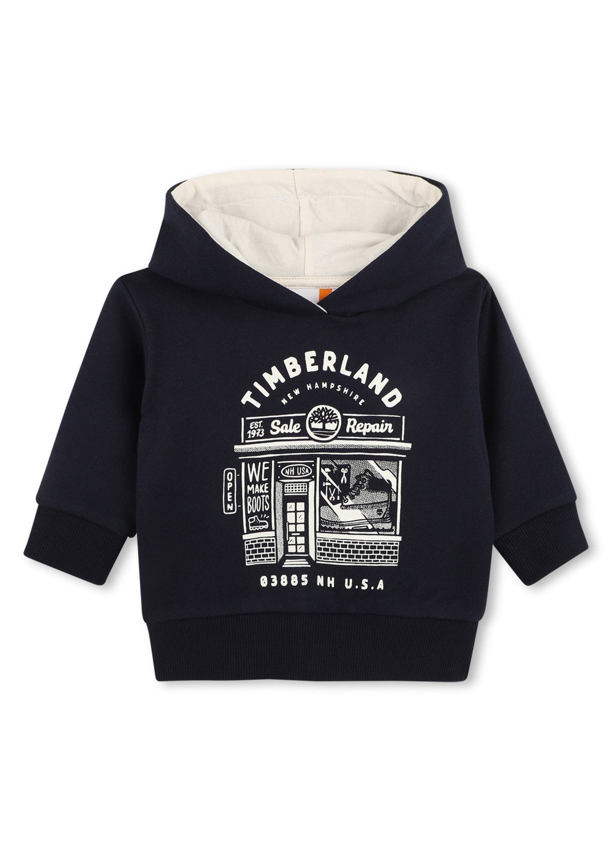 Timberland Kids Felpa con cappuccio e illustrazione - Marine