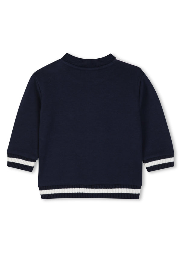 Timberland Kids Tuta con felpa bicolore e pantaloni jogging - Marine