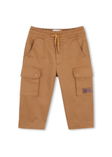 Timberland Kids Pantaloni in twill con tasche laterali - Marrone