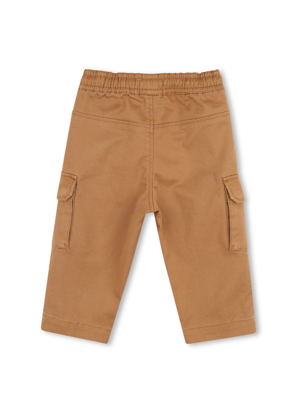 Timberland Kids Pantaloni in twill con tasche laterali - Marrone