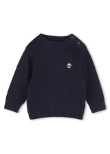 Timberland Kids Maglione in maglia con logo in rilievo - Marine