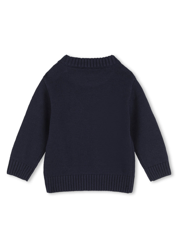 Timberland Kids Maglione in maglia con logo in rilievo - Marine