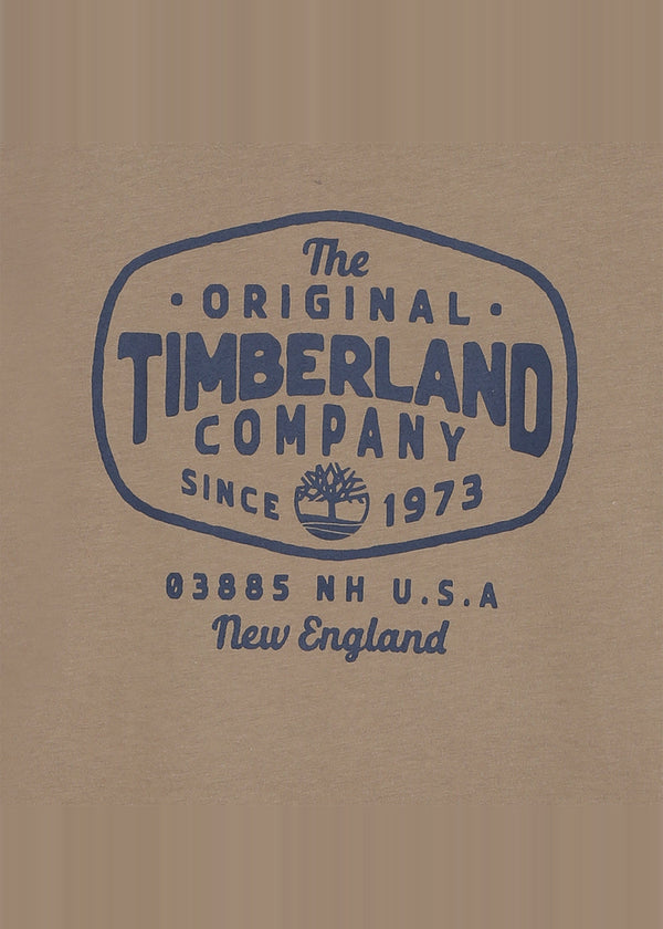 Timberland Kids Maglia a maniche lunghe relaxed fit con logo - Kaki
