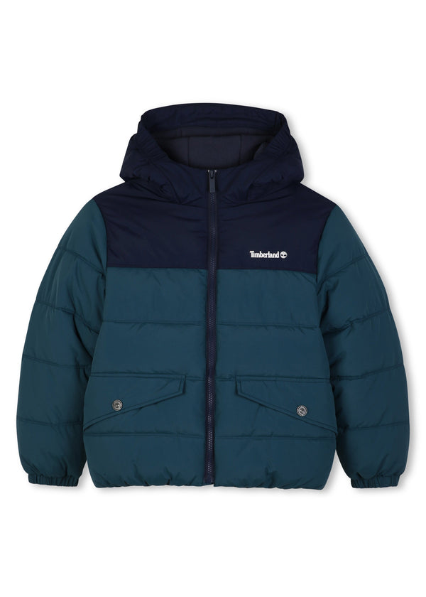 Timberland Kids Piumino bicolore idrorepellente - Mare scuro