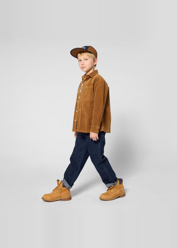 Timberland Kids Jeans loose fit con vita regolabile - Denim scuro