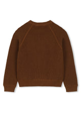 Timberland Kids Maglione in cotone a nido d'ape - Marrone