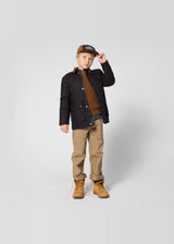 Timberland Kids Maglione in cotone a nido d'ape - Marrone