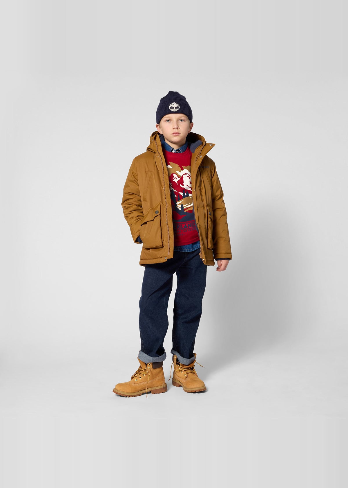 Timberland Kids Camicia in denim leggero - Denim chiaro