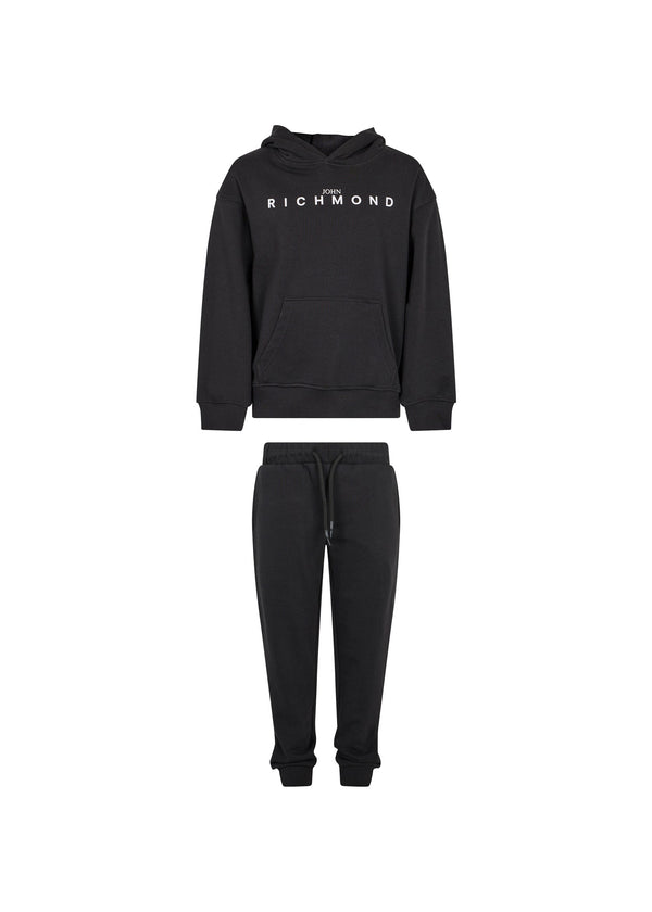 Richmond Junior Completo felpa con cappuccio e pantaloni in felpa - Black