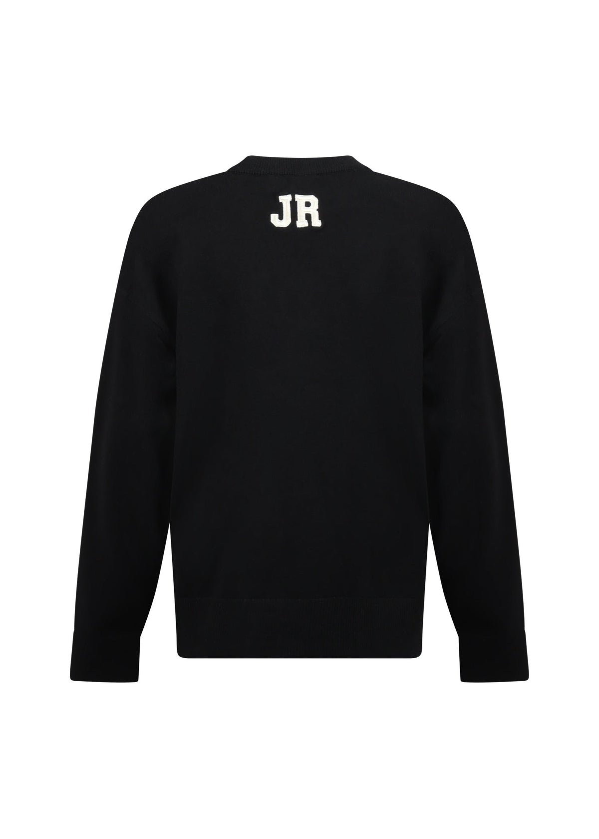 Richmond Junior Maglione girocollo con logo lettering a contrasto - Black