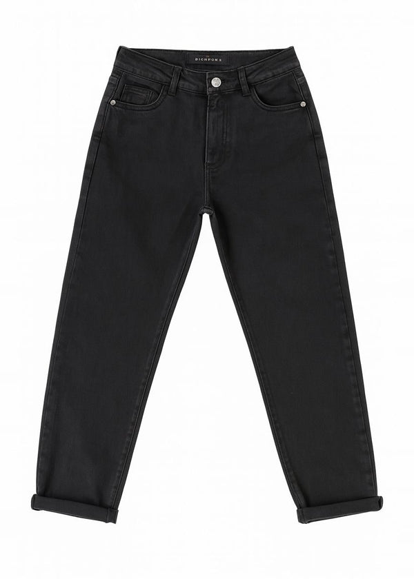 Richmond Junior Jeans cinque tasche con fondo risvoltato - Denim Black