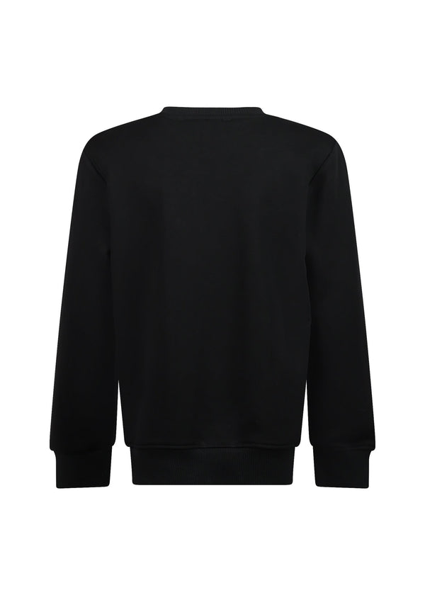 Richmond Junior Felpa girocollo con logo lettering tono su tono - Black