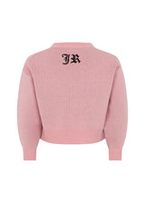 Richmond Junior Maglione corto con scritta Rock n Roll intarsiata - Pink Begonia