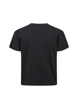 Richmond Junior T-shirt con logo JR in strass e spalle decorate - Black