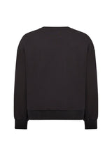 Richmond Junior Felpa girocollo con logo JR in strass - Black