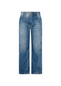 Richmond Junior Jeans a gamba dritta con lettere stampate sul retro - Denim Blue Medium