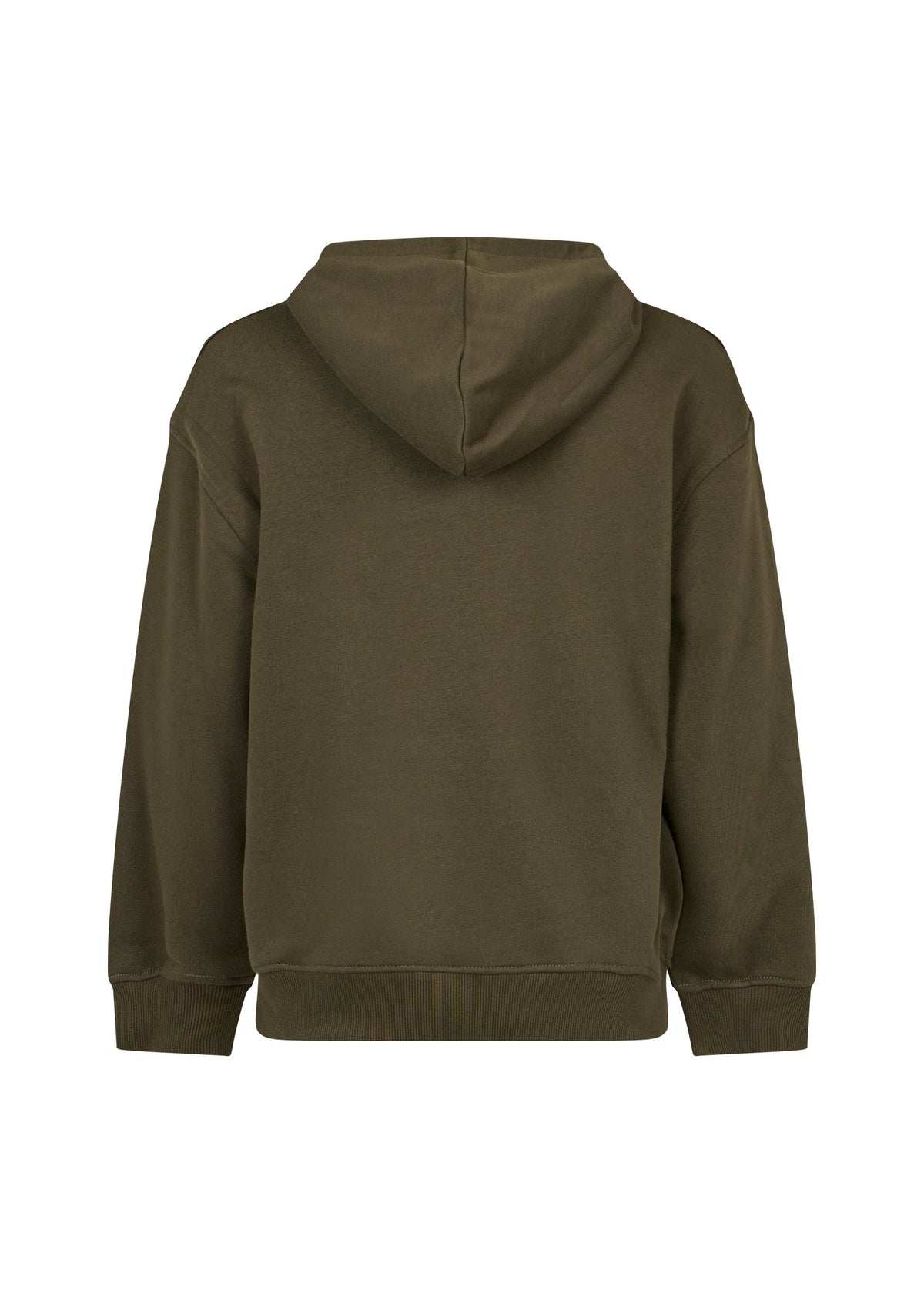 Richmond Junior Felpa con cappuccio e logo JR ricamato in rilievo - Olive