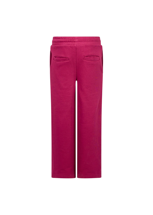 Richmond Junior Completo felpa girocollo e pantaloni con stella logata - Red Plum