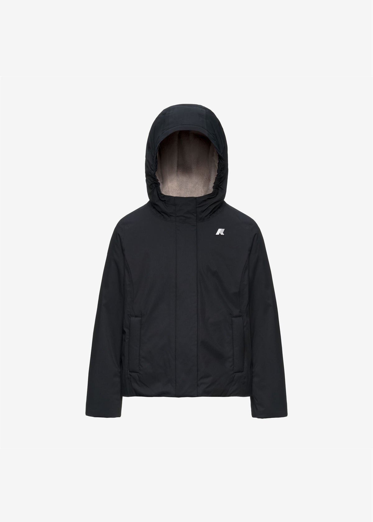 K-Way P. Lily Twill Soft Beaver Black Pure-grey Warm