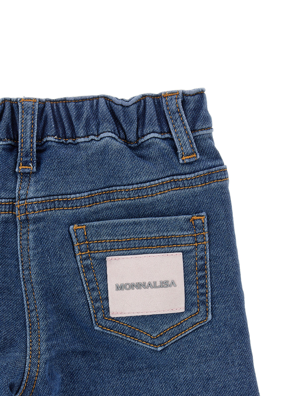 Jeans Monnalisa fiori ricamati
