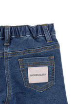 Jeans Monnalisa fiori ricamati