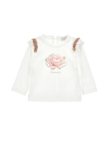 T-shirt Monnalisa con fiore
