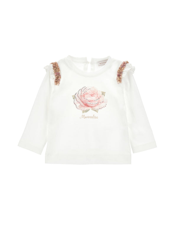 T-shirt Monnalisa con fiore