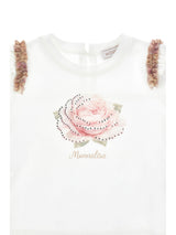 T-shirt Monnalisa con fiore