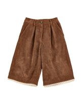 Pantaloni Velluto con Merletto
