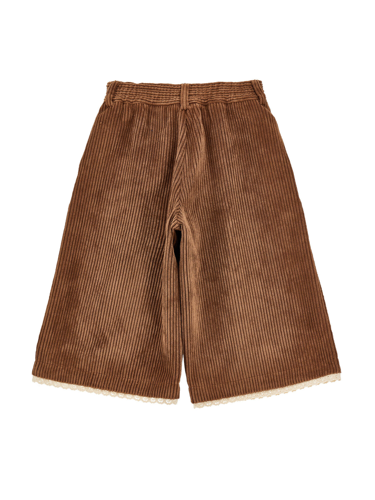 Pantaloni Velluto con Merletto