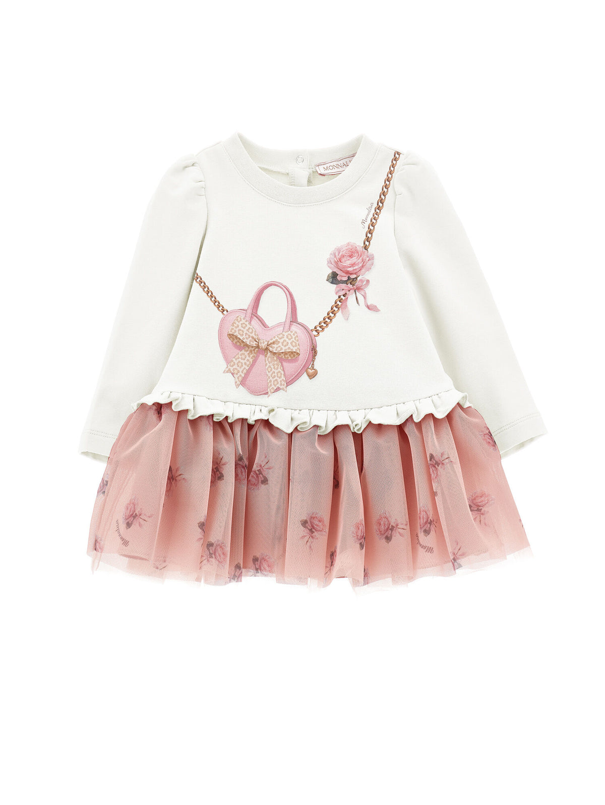 Abito Monnalisa Rose e Fiocco