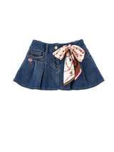 Minigonna Selleria Denim Fiocco