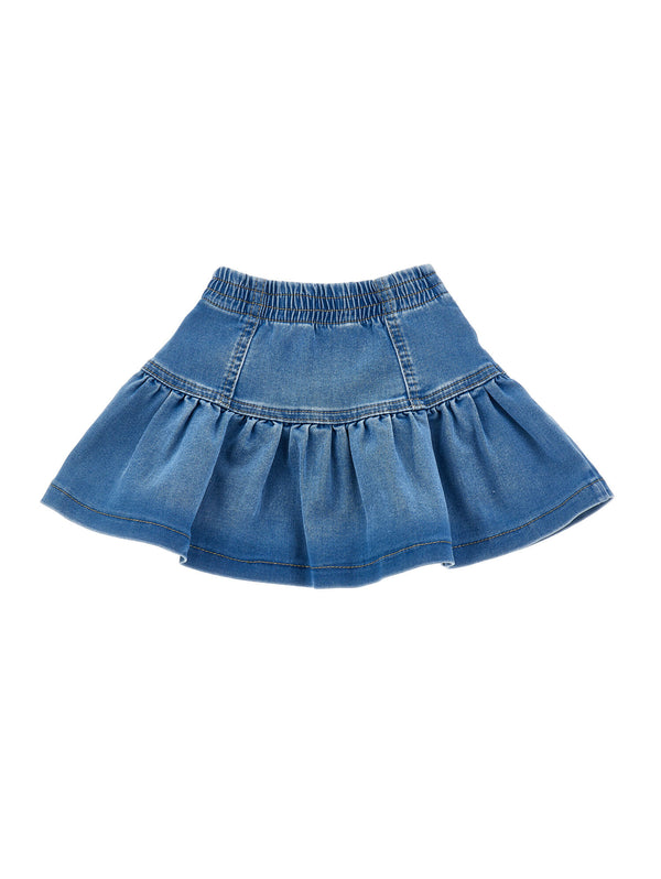 Gonna Jeans Ricamo Fragole